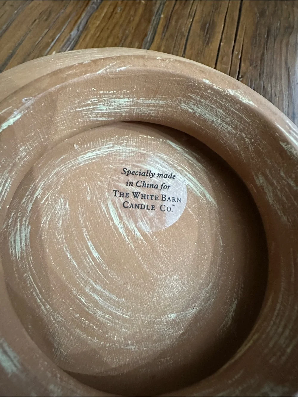 The White Barn Candle Co. Terra Cotta Candle Holder Bird Bath #1 - Picture 10 of 16